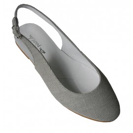 Sandalia lino gris