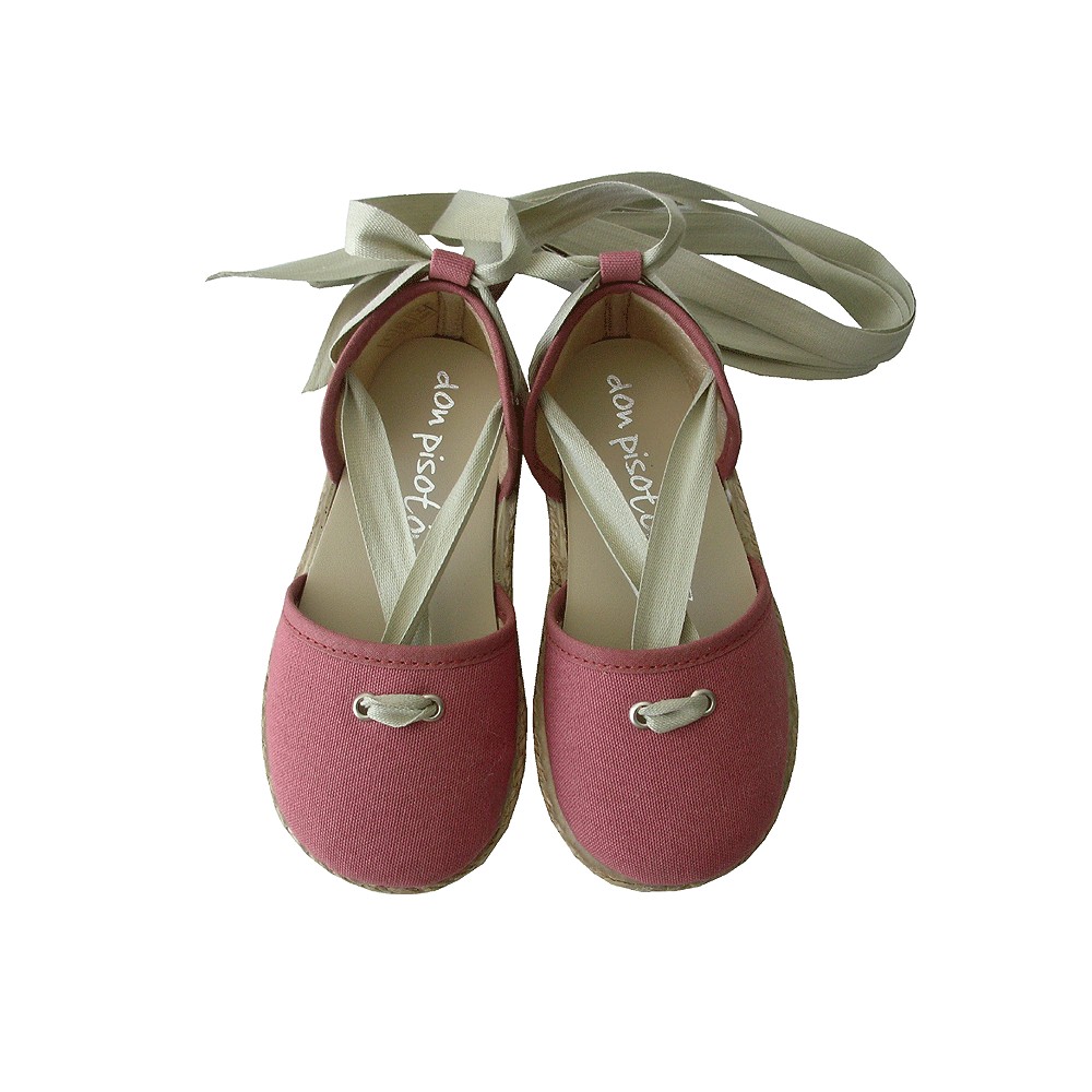 Alpargatas rosa arcilla. - Calzado infantil - Zapatos para niños - Don  Pisotón