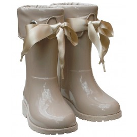 Botas de agua beige