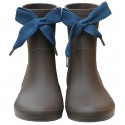 Botas de agua taupe-azul