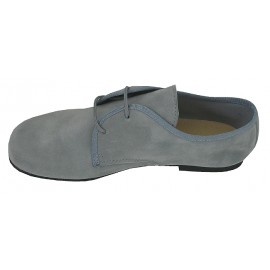 Blucher de ante gris