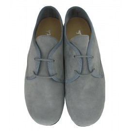 Blucher de ante gris