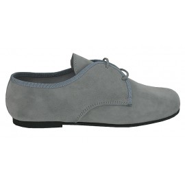 Blucher de ante gris