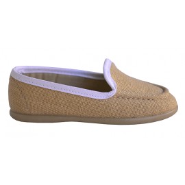 Mocasín lino camel