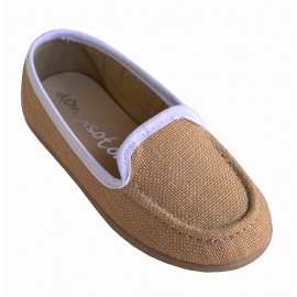 Mocasín lino camel