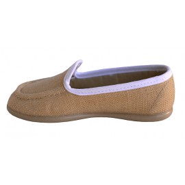 Mocasín lino camel